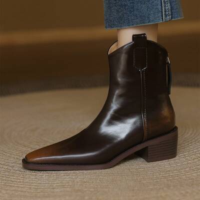 CHIKO Agnesa Pointy Toe Block Heels Ankle Boots