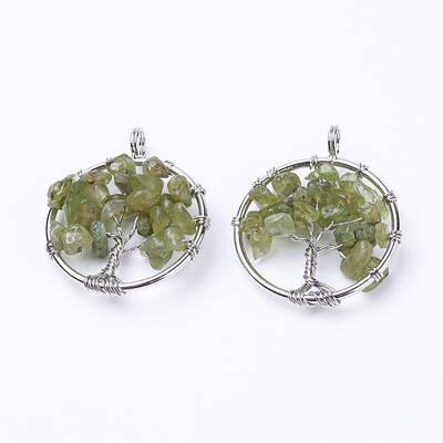 Natural Peridot Pendants
