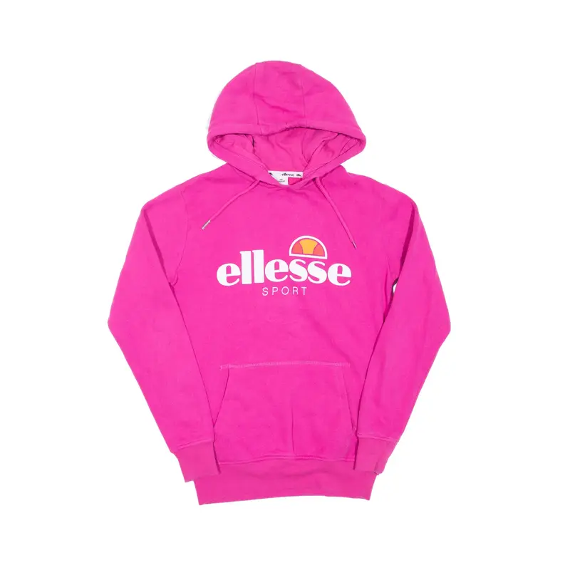 ELLESSE Hoodie Purple Pullover Womens UK 8