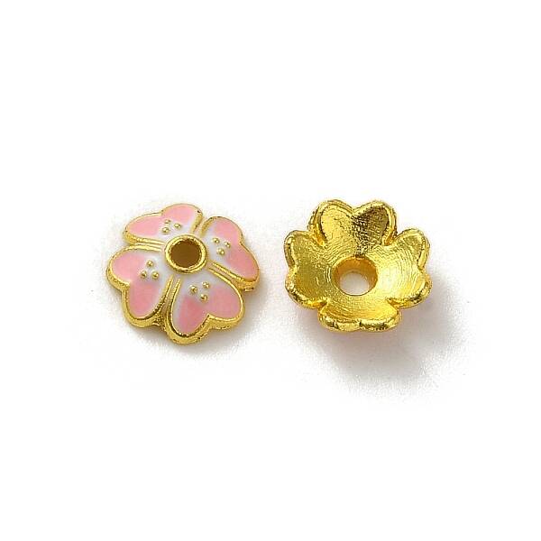Alloy Enamel Beads Caps