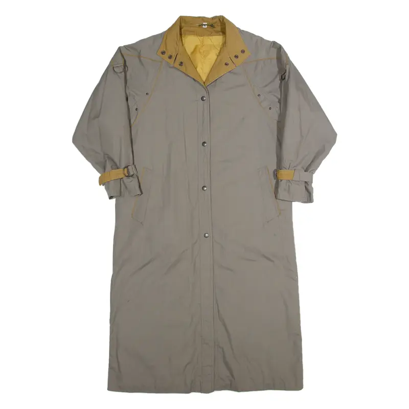 BERGHAUS City Young Womens Trench Coat Grey 80s M
