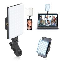 Portable Cellphone Selfie LED Lights, Clip-on Phone Selfie LED Light, Phone Selfie Fill Lights with 3 Light Modes, Rechargeab...