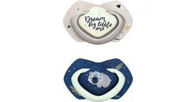 Canpol babies Light Touch Sleepy Koala pacifier 18m+ Blue 2 pcs