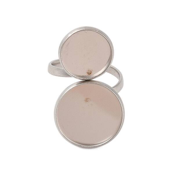 Non-Tarnish 304 Stainless Steel Open Cuff Ring Findings