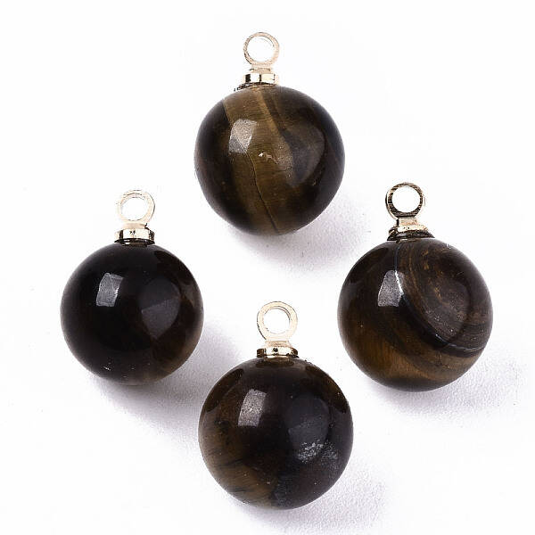 Natural Tiger Eye Charms