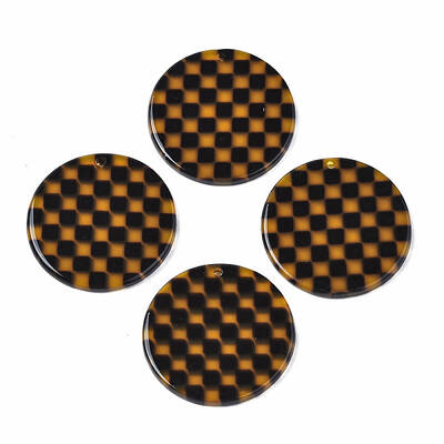 Transparent Cellulose Acetate(Resin) Pendants
