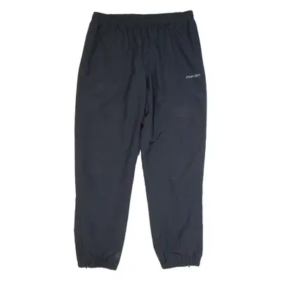 REEBOK Mesh Lined Mens Track Pants Black Tapered M W32 L31