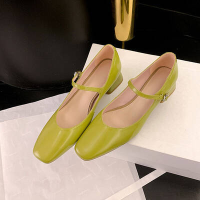 CHIKO Dedra Square Toe Block Heels Mary Jane Shoes