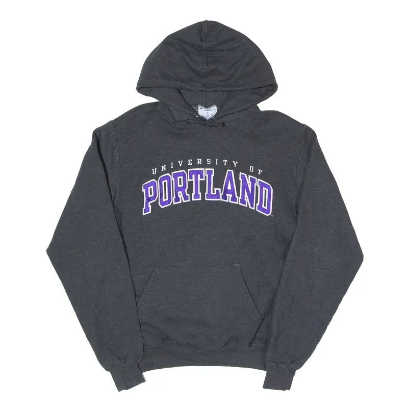 CHAMPION University of Portland USA Hoodie Grey Pullover Mens S