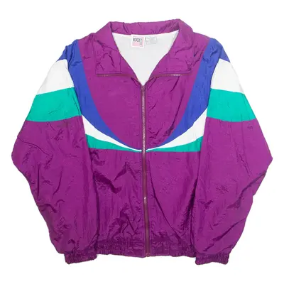 ROCK CASUAL CREEK Womens Shell Jacket Purple Nylon L