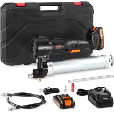 VEVOR Cordless Grease Gun, 20-Volt, 10,000 PSI, 39\