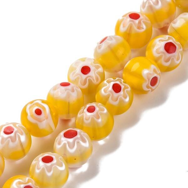 Handmade Millefiori Lampwork Beads Strands
