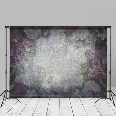 Blurred Purple Floral Fine Art Maternity Backdrop - Aperturee