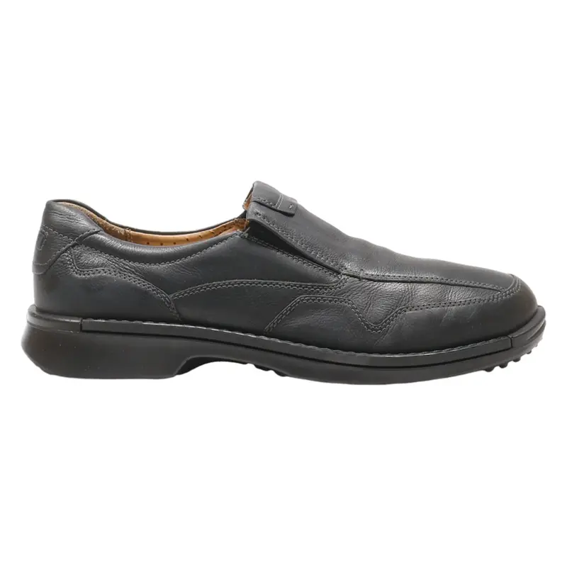 ECCO Pump Shoes Black Leather Mens UK 11