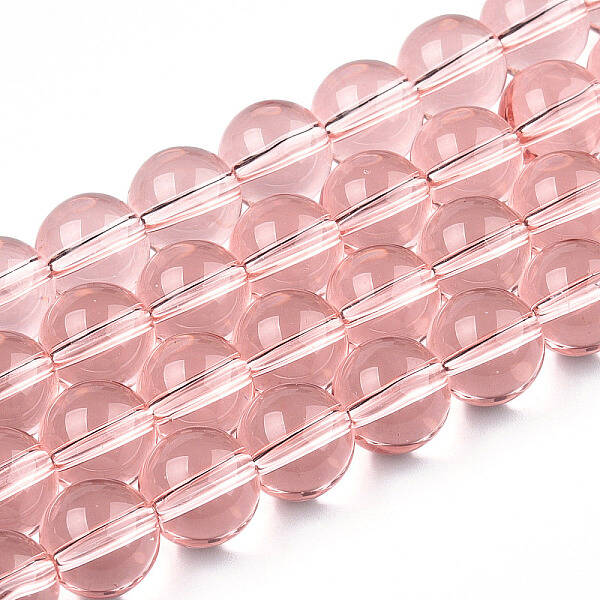 Transparent Glass Beads Strands