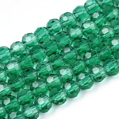 Transparent Glass Beads Strands