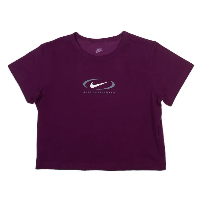 NIKE Cropped Girls T-Shirt Purple L