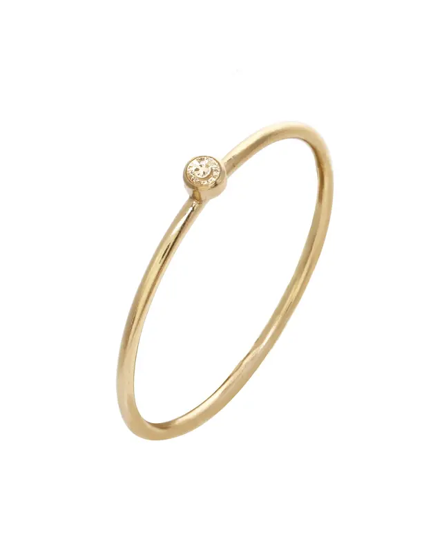 Dia White Ring | Size: 6