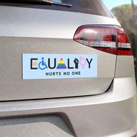 Equality Hurts No One Car Magnet/Bumper Sticker, Equal Rights, Pride, LGBT