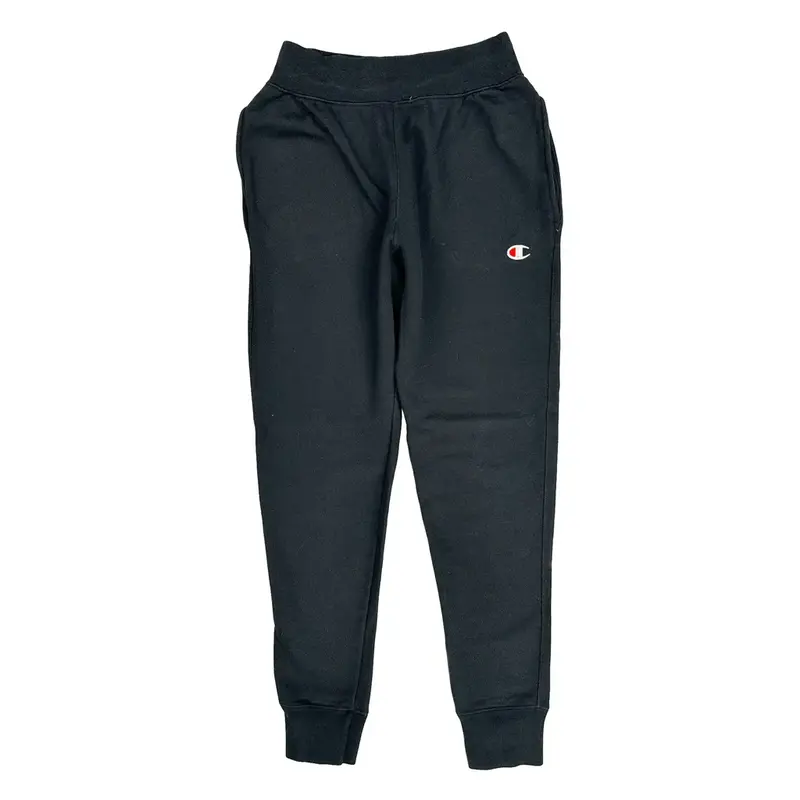 Reverse Weave Champion Joggers - Small Black Cotton Blend