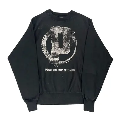 Reverse Weave Power Athletics Champion Sweatshirt - Small Grey Cotton Blend