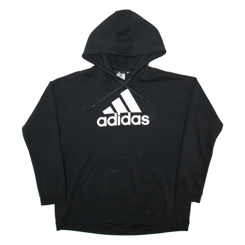 ADIDAS Mens Black Hoodie L