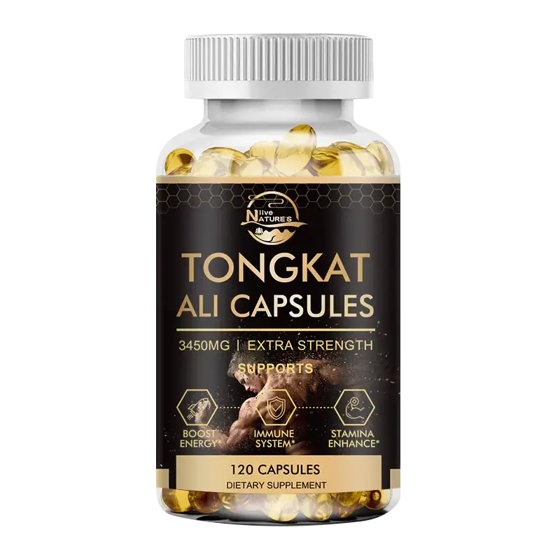 Tongkat Ali 3450 mg - Longjack Tongkat Ali for Men - Support for Men's Health and Vitality - Vegan, Non-GMO, Lab Verified - 6...