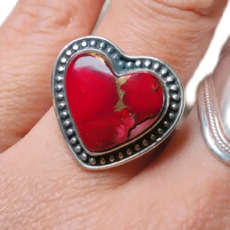 925 Silver Rings Fixed Size 7 Unisex Ring with Crystals, Gemstones and Unique Design for Versatile Accessory