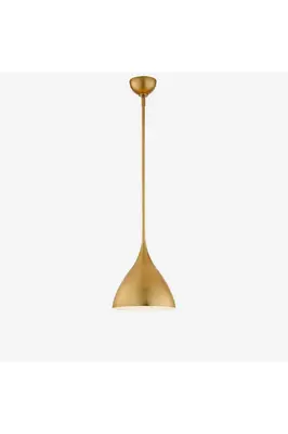 Gold and White Pendant Light - M | Andrew Martin Agnes