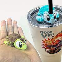 Cute 3-D Printed Tonsofprintz Tumbler Buddy - Mr. Freckles the Sea Turtle Design - *COLORS VARY* - Accessorize ANY Tumbler - ...