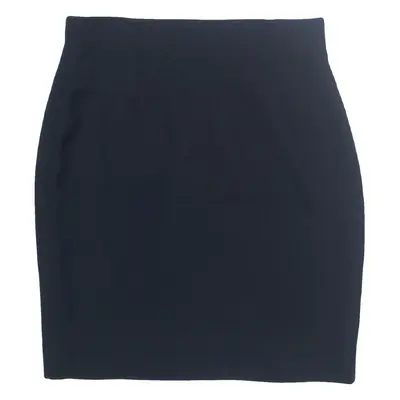 Womens Pencil Skirt Blue Short Wool M