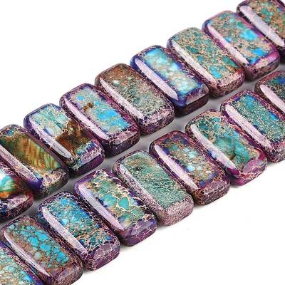 Dyed Natural Imperial Jasper Beads Strands