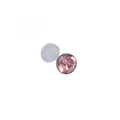 Acrylic Micro Pave Cubic Zirconia Labrets Piercing Jewely for Women Men