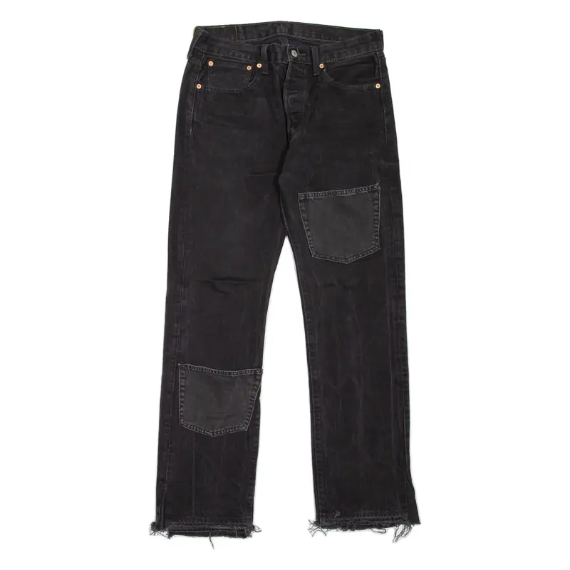 LEVI'S 501 Jeans Customised Mens Blue Regular Straight W33 L32