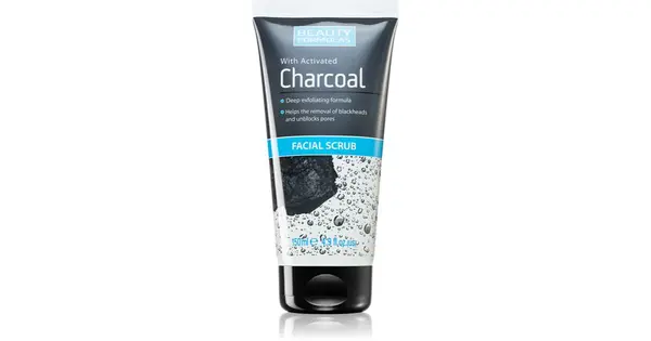Beauty Formulas face scrub with activated charcoal 150 ml