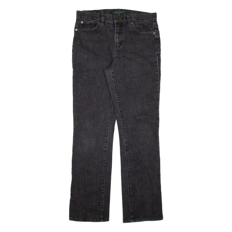 LAUREN RALPH LAUREN Womens Jeans Black Slim Straight W29 L29