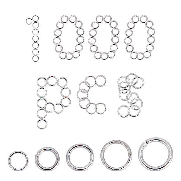 1000Pcs 5 Styles Open Jump