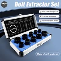 Bolt Extractor Set,  Extraction Socket Set for Removing Damaged, Frozen, Rusted, Rounded-Off Bolts, Nuts Screws
