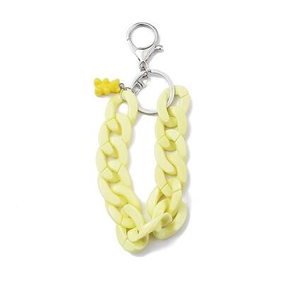Acrylic Curb Chain Keychain