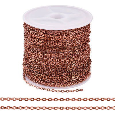 Brass Coated Iron Flat Cable Chains