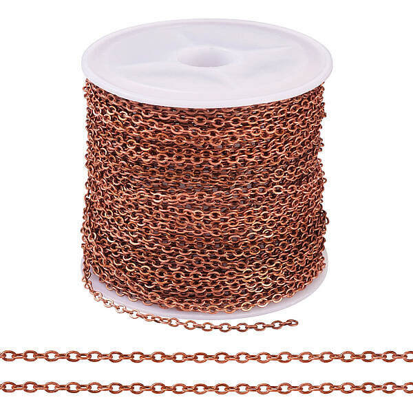 Brass Coated Iron Flat Cable Chains