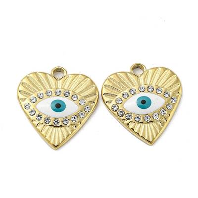 Ion Plating(IP) 304 Stainless Steel Rhinestone Pendants