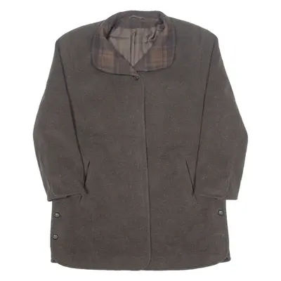 DELMOD Womens Jacket Brown Wool 90s UK 12