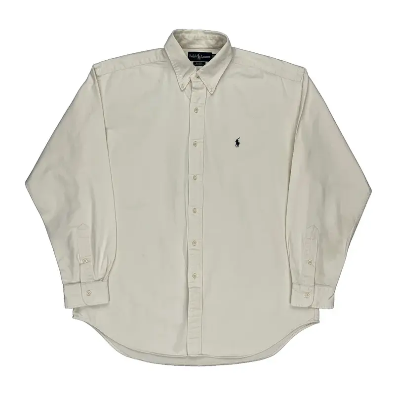 Blaire Ralph Lauren Shirt - Large Cream Cotton