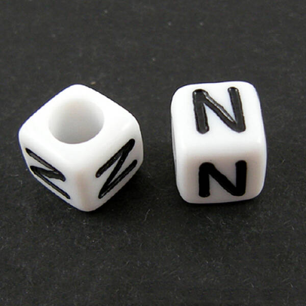 Letter Acrylic European Beads