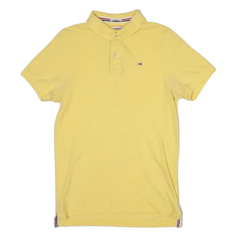 HILFIGER DENIM Mens Polo Shirt Yellow S