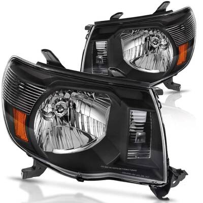 YITAMOTOR® 2005-2011 Toyota Tacoma Headlights Assembly Black Housing Headlamp