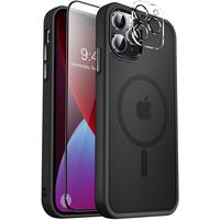 Entronix 3-in-1 Bundle for Apple iPhone 16/15/14/13/12/11, Plus, Pro Max - [Magnetic] Clear Case, Tempered Glass Lens & Scree...