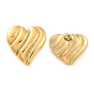 Ion Plating(IP) 304 Stainless Steel Stud Earrings