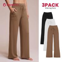 SHOWITTY 3 Pack Plus Size Women's Pajama Pants, Soft Comfy Casual Yoga Wide Leg Sweatpants, Perfect for Vacation, Daily Wear ...